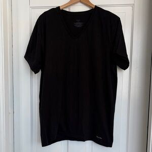 Calvin Klein Men's Black Short Sleeve V Neck Tee Men’s Size Large